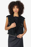 Lanvin Black Distressed Vest Size 42