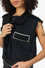 Lanvin Black Distressed Vest Size 42