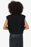Lanvin Black Distressed Vest Size 42
