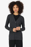 Prada Grey Cashmere/Silk Knit Cardigan Size 44