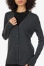 Prada Grey Cashmere/Silk Knit Cardigan Size 44