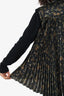 Sacai Black Cotton Pleated Knit Cardigan Size 3