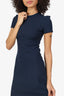 Acne Studios Navy Short Sleeve Mini Dress Size XS