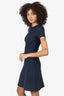 Acne Studios Navy Short Sleeve Mini Dress Size XS