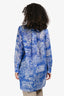 Christian Dior Blue/White Cotton 'Dioriveria' Logo Long Sleeve Tunic Size 4