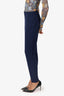 Ralph Lauren Purple Label Wool Crepe Navy Blue Slim Leg Pants Size 4