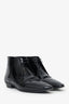 Saint Laurent Black Patent Leather Pointed Ankle Boots Size 42