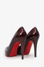 Christian Louboutin Red Patent Leather Platform Heels Size 39.5