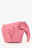 Loewe 2016 Pink Leather Elephant Crossbody