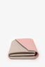 Celine 2017 Gray/Pink Leather Continental Wallet