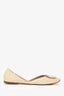Roger Vivier White Patent Leather Buckle Flats Size 7