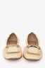Roger Vivier White Patent Leather Buckle Flats Size 7