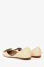 Roger Vivier White Patent Leather Buckle Flats Size 7