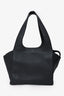 The Row Black Pebbled Calfskin TR1 Shoulder Bag
