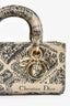 Christian Dior 2023 Taupe Leather 'Plan de Paris' Small Lady D-Joy Bag