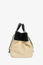 Pre-Loved Chanel™ 2012/13 Cream/Black Quilted Calfskin In The Mix Tote Bag