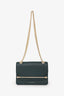 Strathberry Green Leather Mini Shoulder Bag
