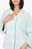 Vintage Mint Green Dyed Mink Jacket Estimated Size M
