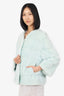 Vintage Mint Green Dyed Mink Jacket Estimated Size M