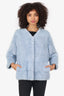 Vintage Pastel Blue Dyed Mink Jacket Estimate Size Medium