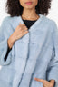 Vintage Pastel Blue Dyed Mink Jacket Estimate Size Medium