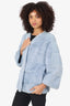 Vintage Pastel Blue Dyed Mink Jacket Estimate Size Medium