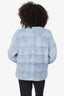 Vintage Pastel Blue Dyed Mink Jacket Estimate Size Medium