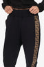 Fendi Black/Brown Zucca Side Track Pants Size 42