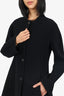 Georgio Armani Black Wool Evening Coat Size 44