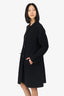 Georgio Armani Black Wool Evening Coat Size 44