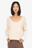 Veronica Beard Ivory Wool Juni Sweater Size XL