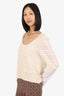 Veronica Beard Ivory Wool Juni Sweater Size XL