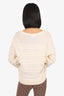 Veronica Beard Ivory Wool Juni Sweater Size XL