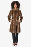 Vintage Brown Fur Coat Estimated Size S