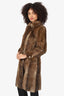 Vintage Brown Fur Coat Estimated Size S