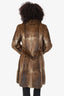 Vintage Brown Fur Coat Estimated Size S