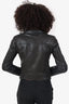 All Saints Black Leather Biker Jacket Size 4