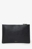 Valentino Black/White Leather 'VLTN' Pouch