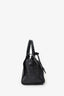 Saint Laurent Black Embossed Trim Leather Downtown Baby Cabas Bag with Strap