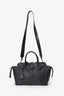 Saint Laurent Black Embossed Trim Leather Downtown Baby Cabas Bag with Strap