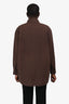 Nili Lotan Brown Cotton Button Down Shirt Size L