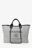 Pre-Loved Chanel™ Grey/Black Tweed/Leather 31 Rue Cambon Medium Deauville Tote Bag