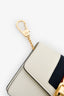 Gucci Cream Leather Web Mini Sylvie Chain Bag