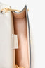 Gucci Cream Leather Web Mini Sylvie Chain Bag
