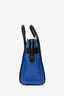 Celine Black/Blue/Taupe Leather Micro Luggage Bag