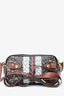 Burberry Brown Leather TB Monogram Camera Crossbody Bag