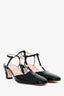 Gucci Black Patent GG Mary Jane Square Toe Block Heels Size 38.5