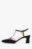 Gucci Black Patent GG Mary Jane Square Toe Block Heels Size 38.5