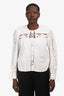 Isabel Marant Etoile White Cotton Crochet Top Size 44