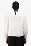 Isabel Marant Etoile White Cotton Crochet Top Size 44